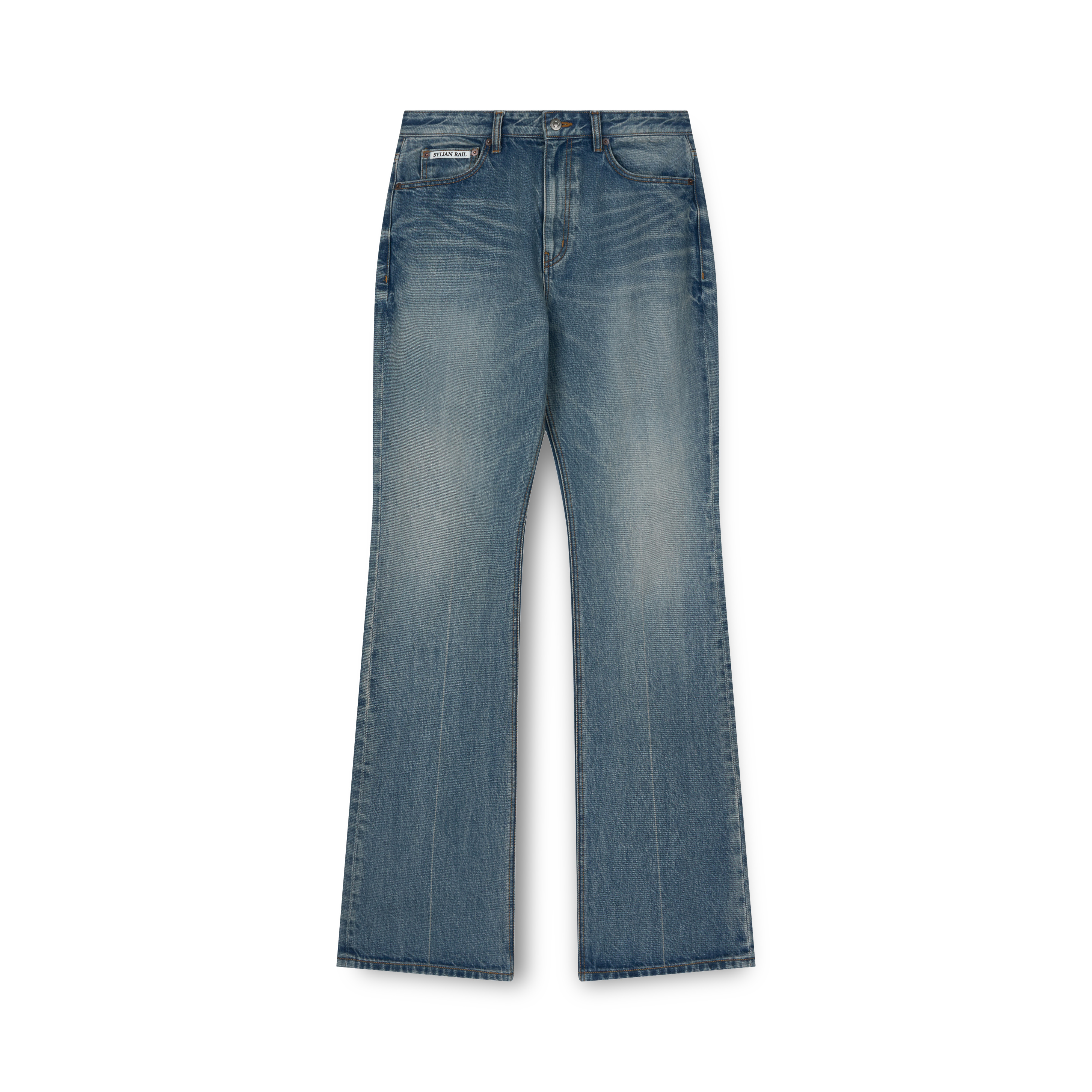 [2nd] FLARE DENIM FADED-BLUE - SYLIAN RAIL