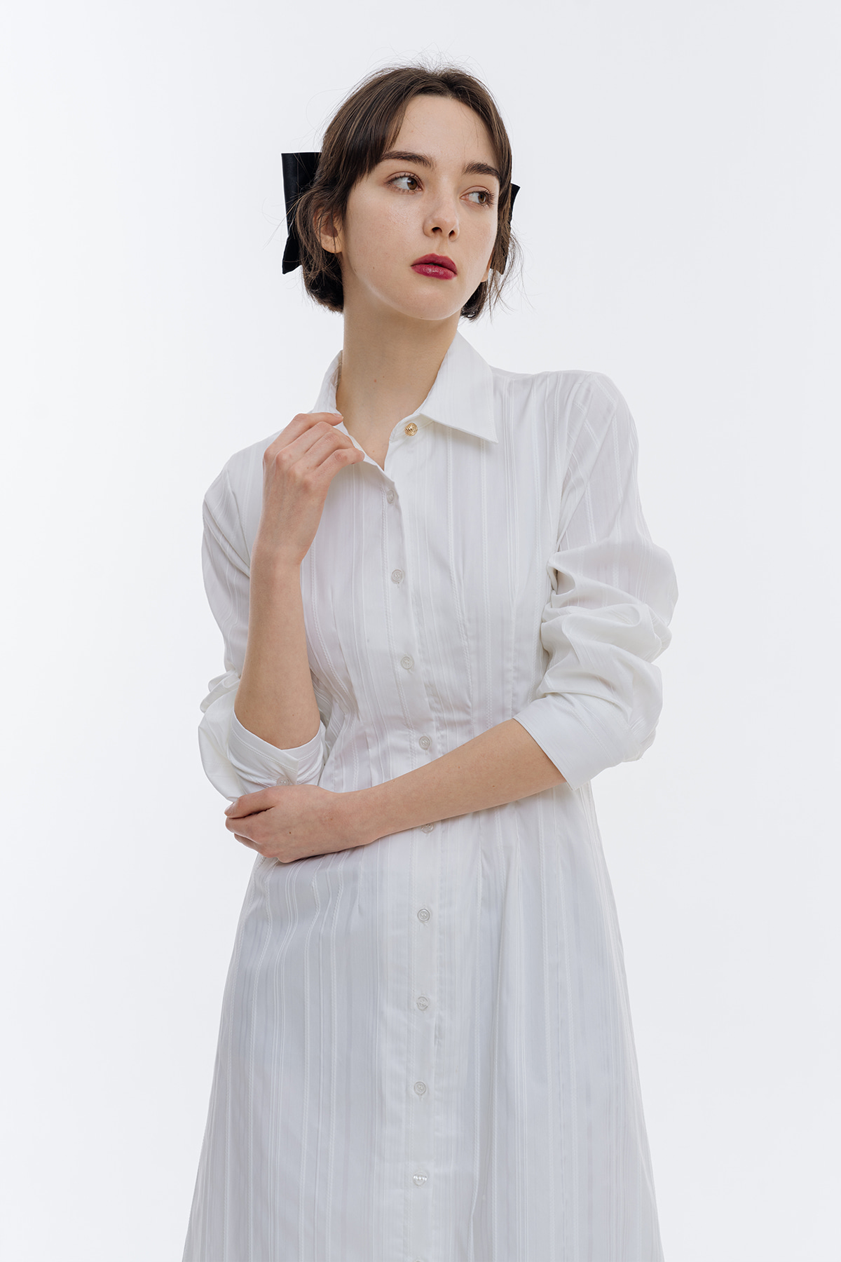 White shirt online dress zara