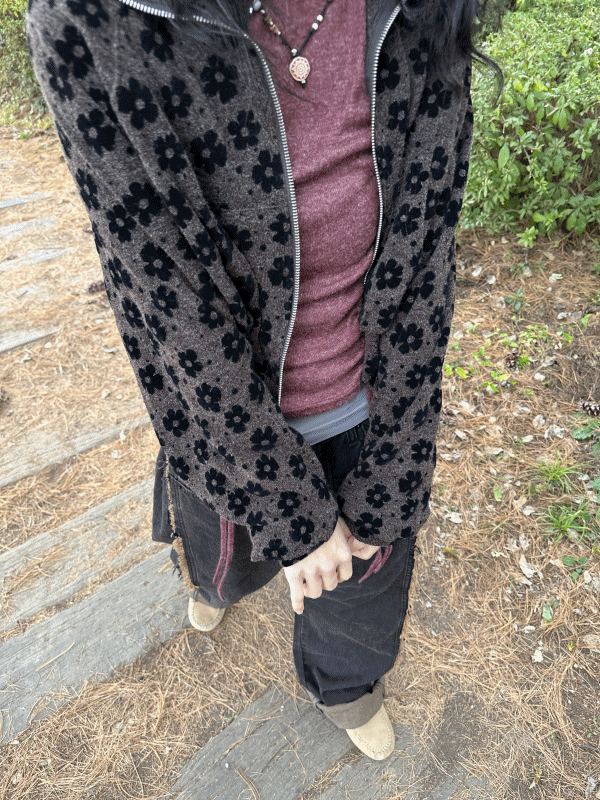 신시 SHINSISM Flower twoway zipup / 플라워 투웨이 집업 점퍼 아우터 위시버킷