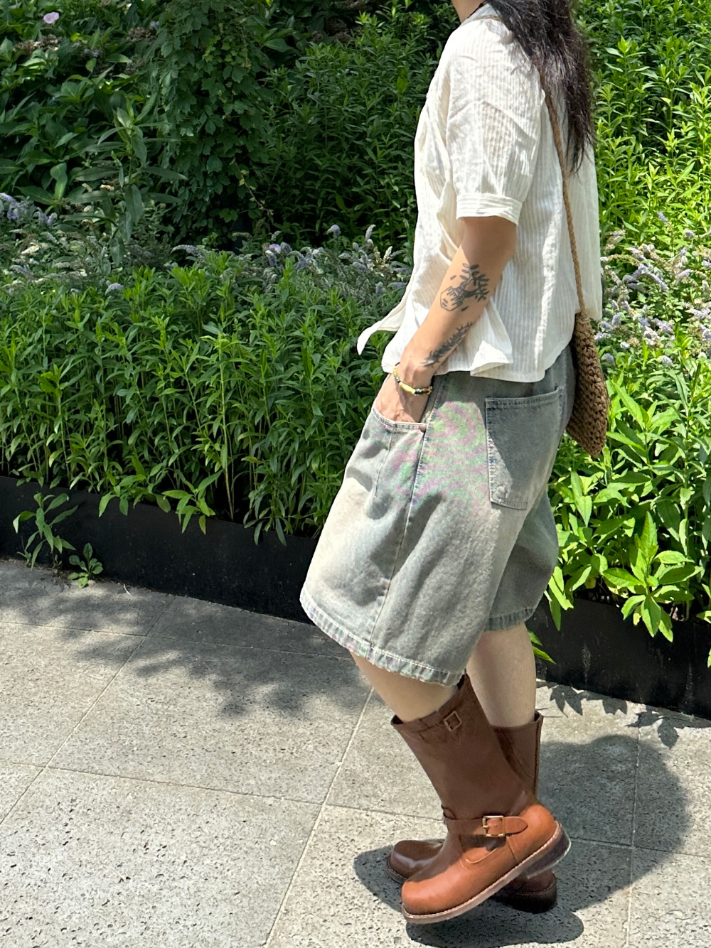 Vintage washing bermuda denim pants / 빈티지워싱 버뮤다 데님 팬츠 청반바지 상세 이미지 6