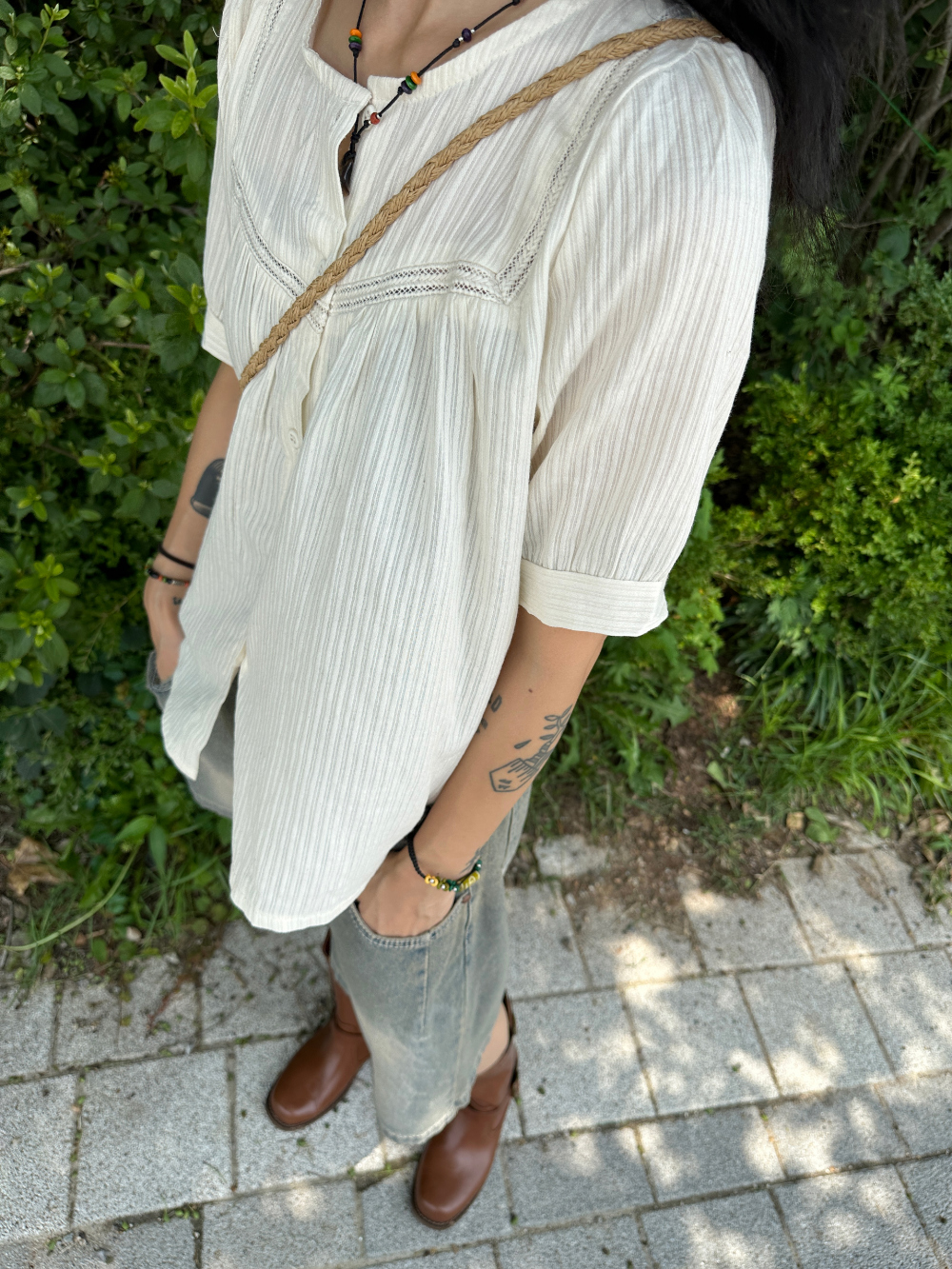Vintage washing bermuda denim pants / 빈티지워싱 버뮤다 데님 팬츠 청반바지 상세 이미지 7