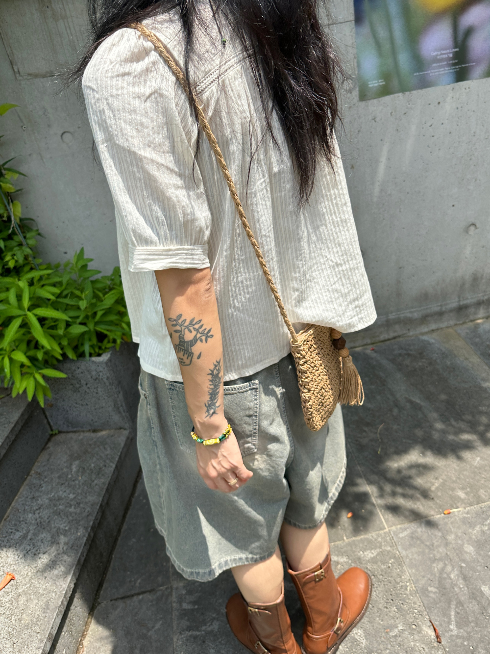 Vintage washing bermuda denim pants / 빈티지워싱 버뮤다 데님 팬츠 청반바지 상세 이미지 13