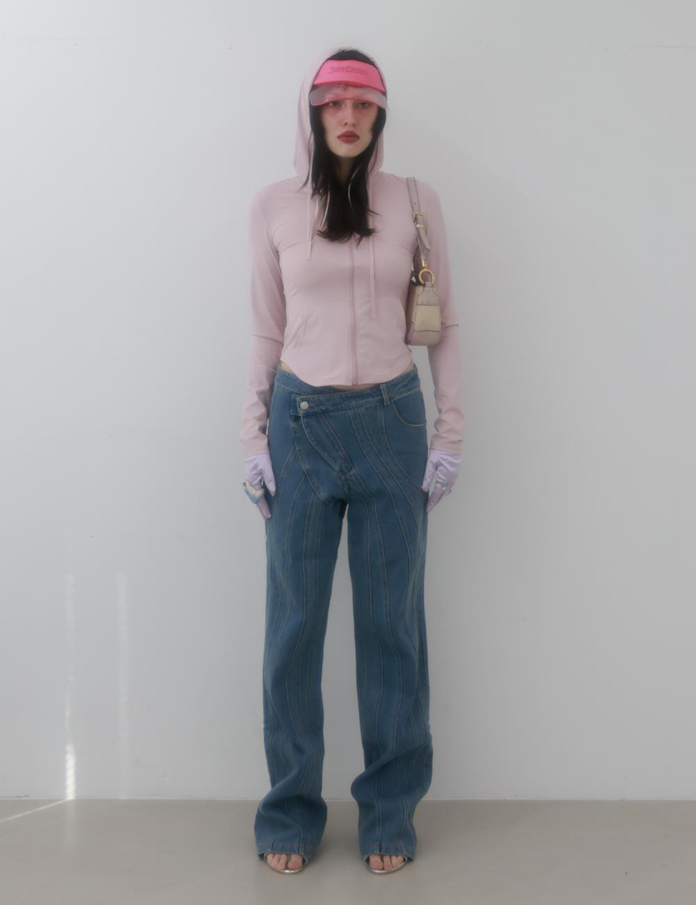 [TIMID FREAK] Zip Up Knit Hoodie Pink - TIMID FREAK | 리켓