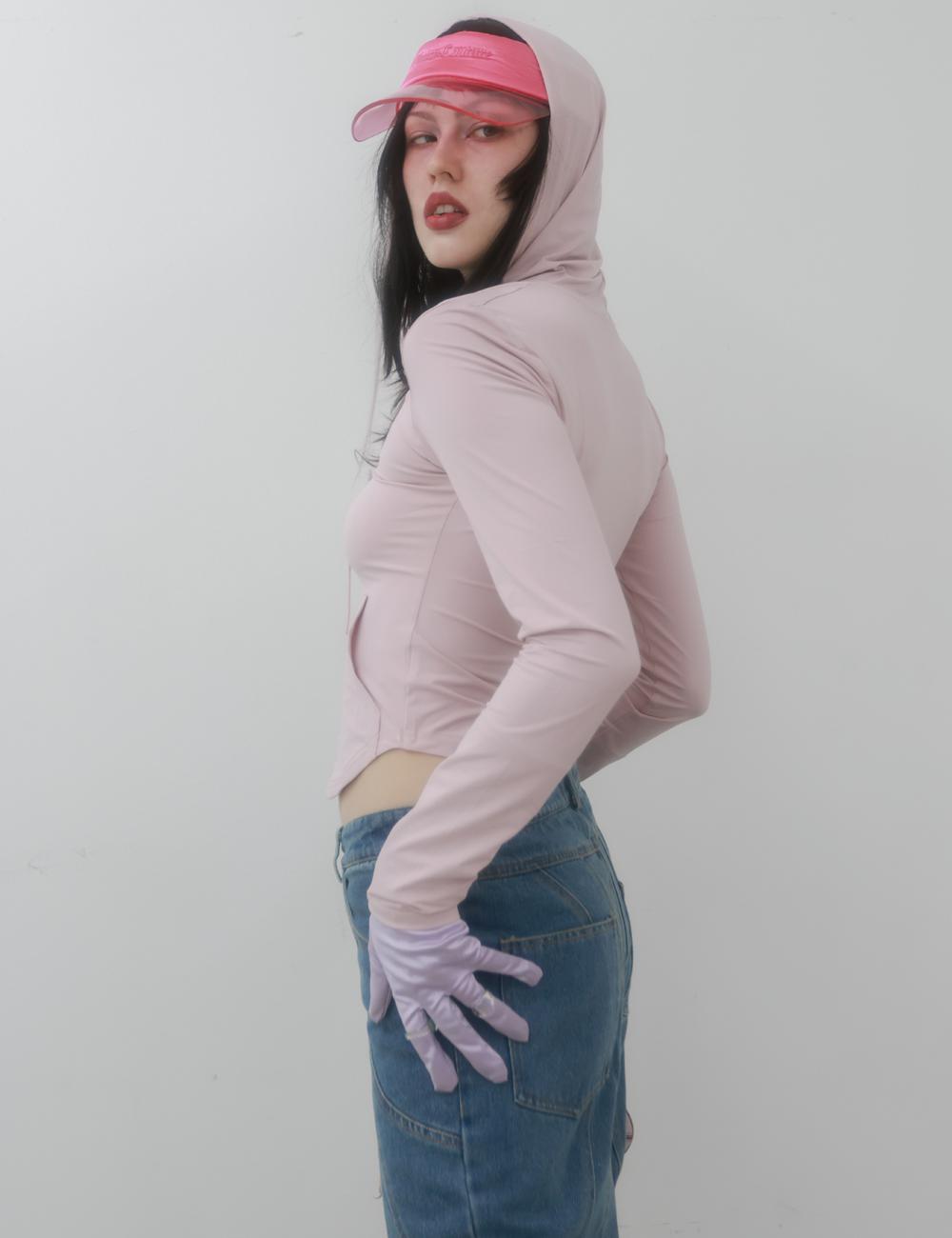 [TIMID FREAK] Zip Up Knit Hoodie Pink - TIMID FREAK | 리켓