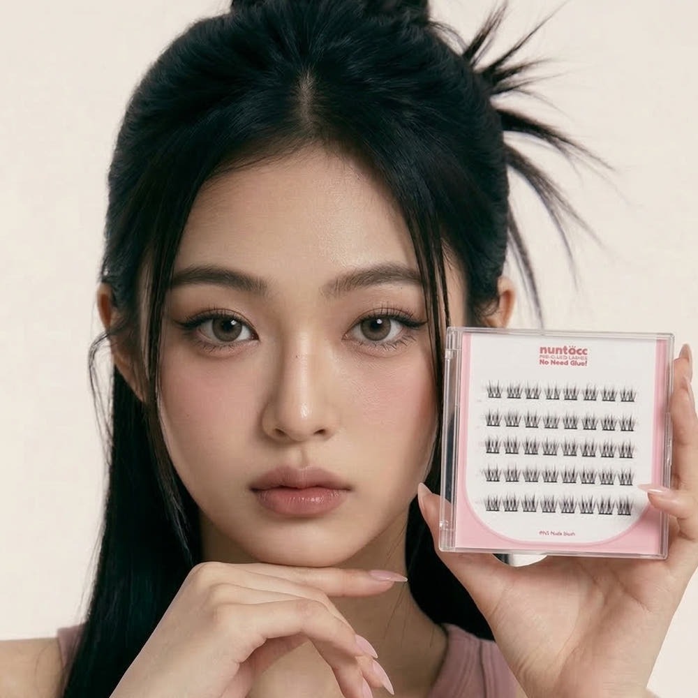 유누꼬 눈톡 노글루 속눈썹 N1. 누드블러쉬 셀프 가닥 연장