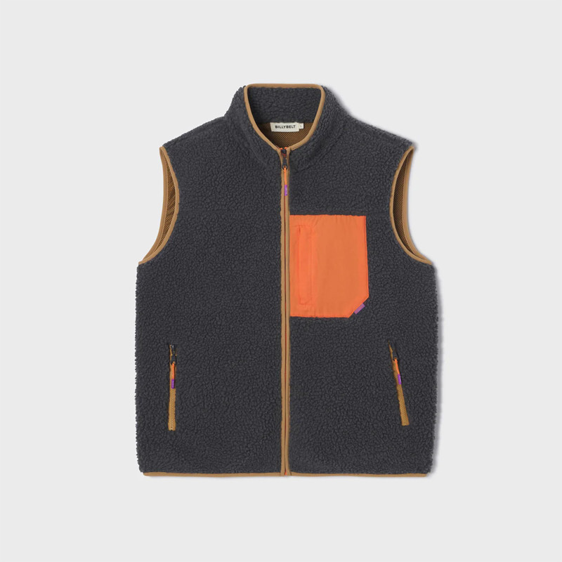 [빌리벨트] 남녀공용 셰르파 집업 베스트 - Anthracite grey