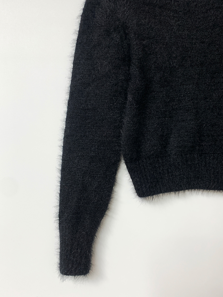 밍키 브러쉬 스퀘어넥 니트 3color 상세 이미지 32