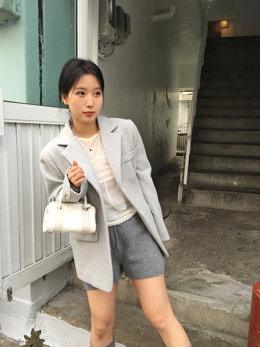 [누빔안감] 로랑 헤링본 싱글 자켓 2color 상세 이미지 23