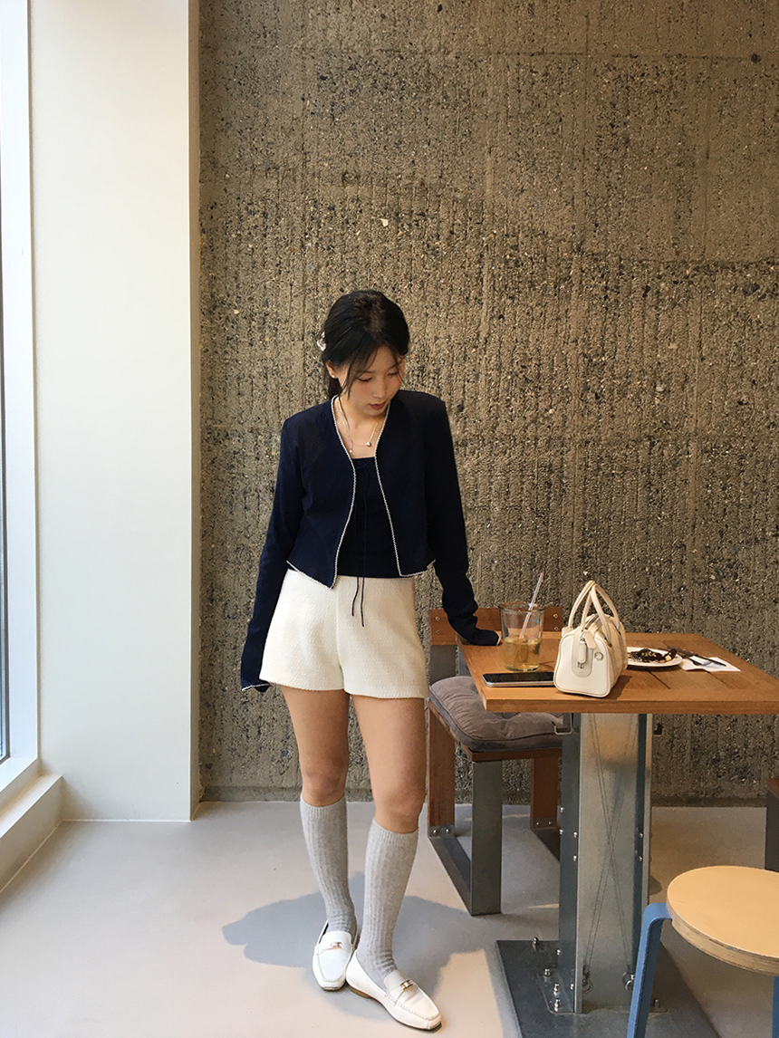 [봄신상] 코즈 리본 펀칭 나시 가디건 세트 3color 상세 이미지 17