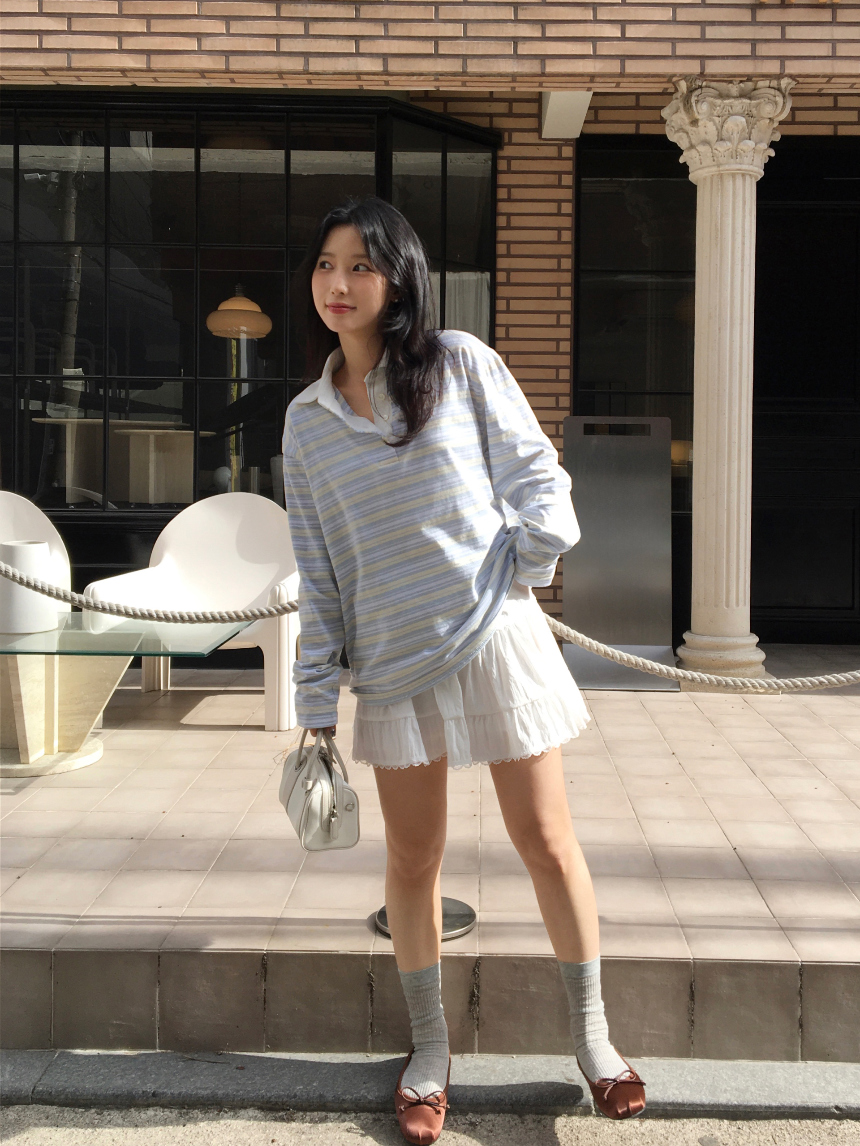 [바지안감] 피츠 레이스 밴딩 미니 스커트 2color 상세 이미지 11