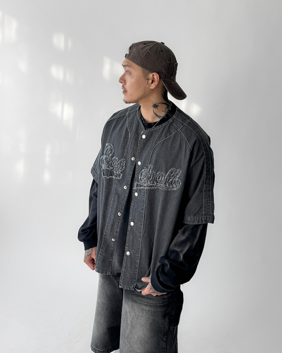 코트 모델 착용 이미지-S1L46