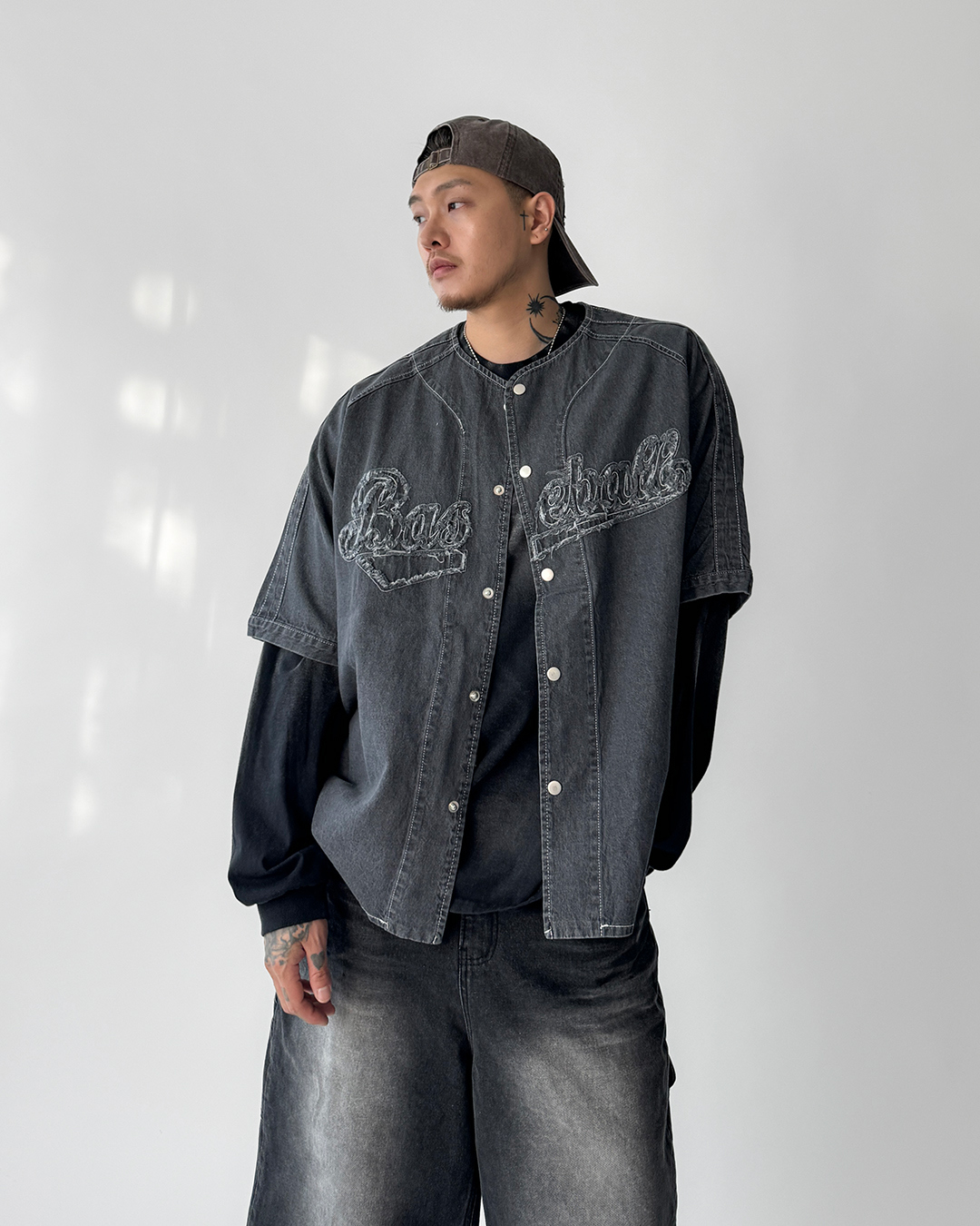 코트 모델 착용 이미지-S1L48