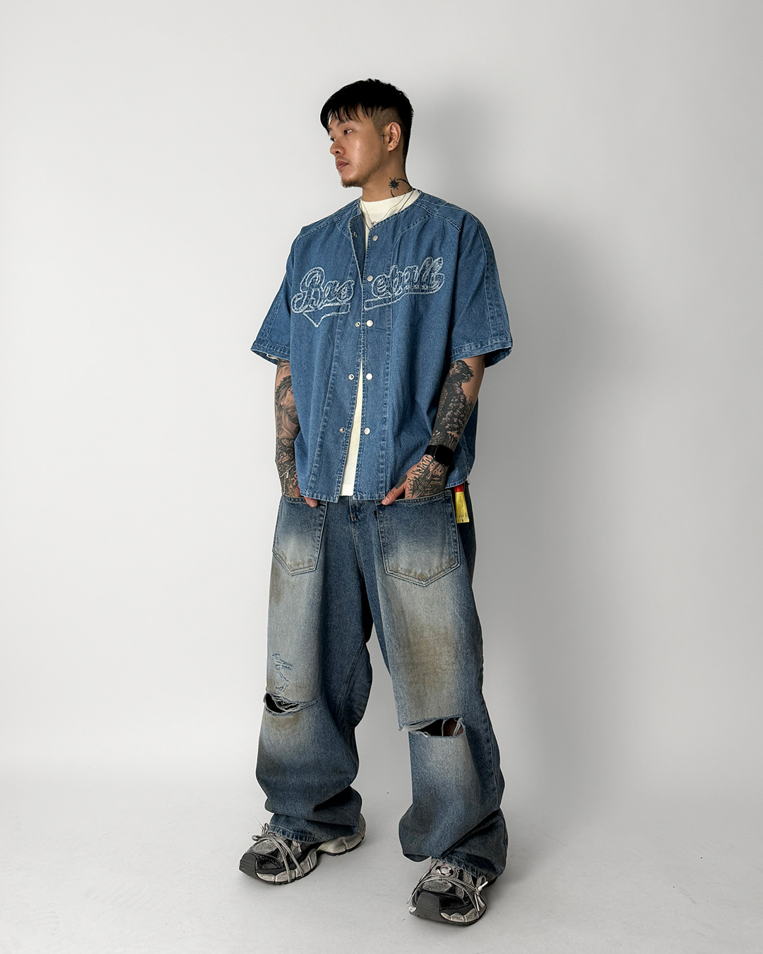 코트 모델 착용 이미지-S1L85