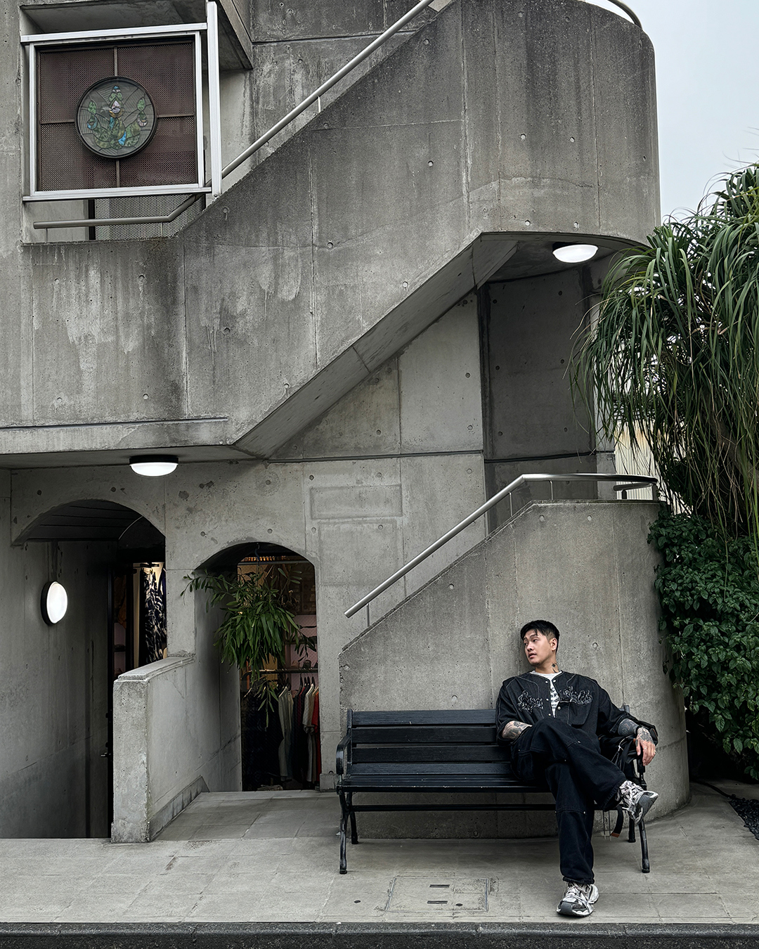 코트 모델 착용 이미지-S1L13