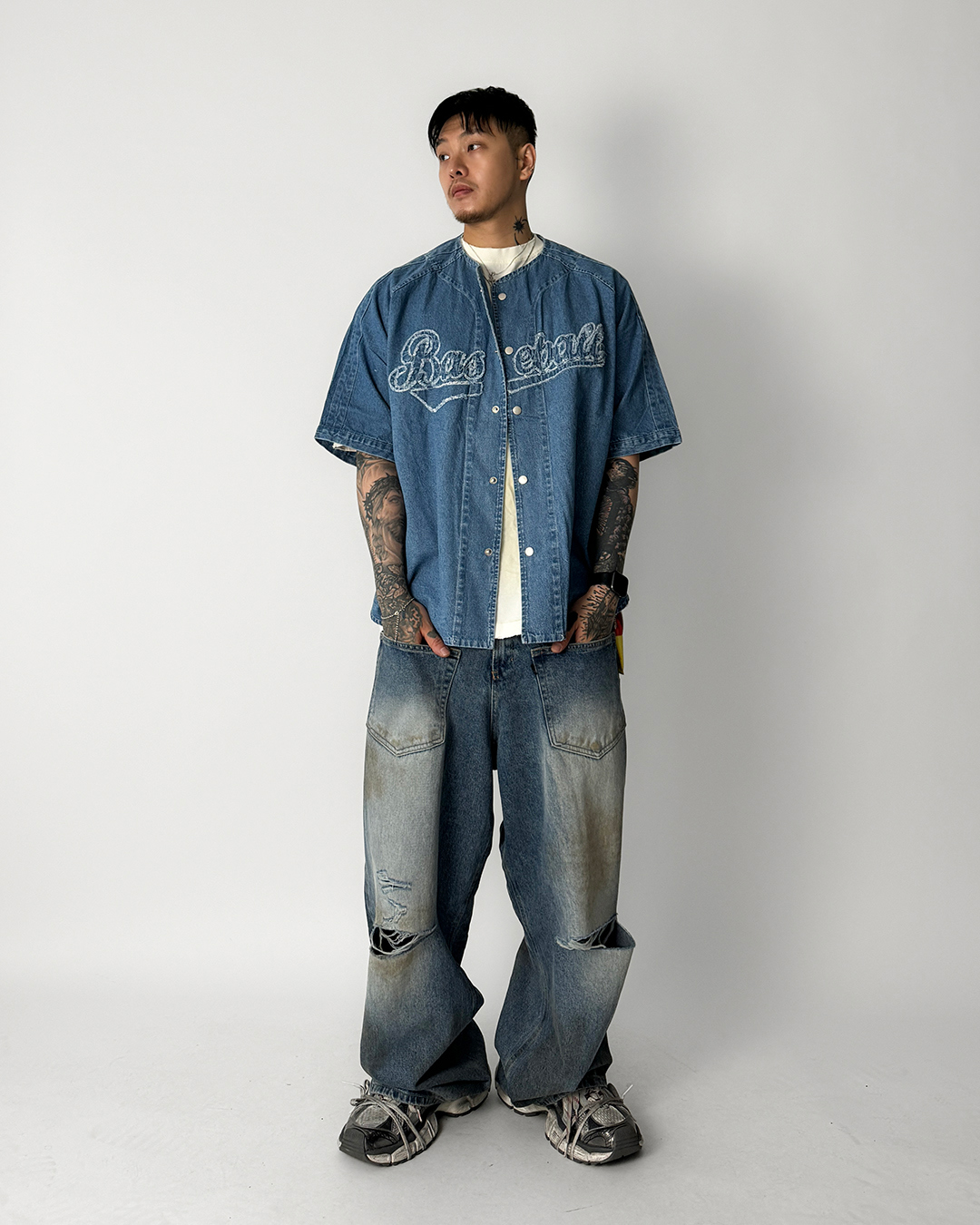 코트 모델 착용 이미지-S1L83