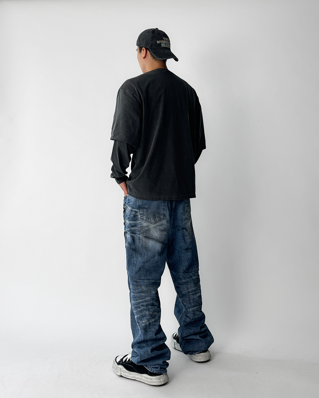 바지 모델 착용 이미지-S1L31