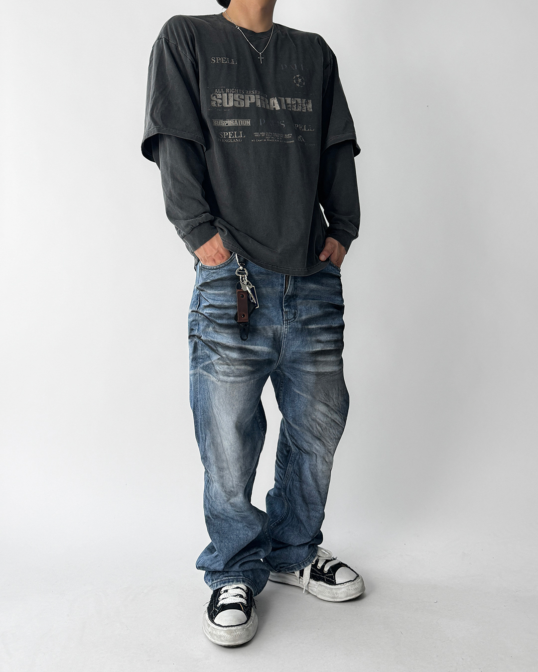 바지 모델 착용 이미지-S1L28