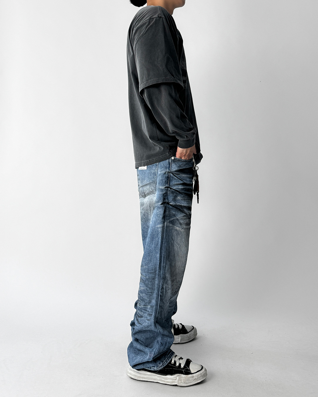 바지 모델 착용 이미지-S1L30