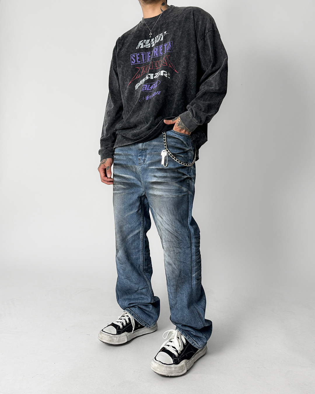 바지 모델 착용 이미지-S1L14