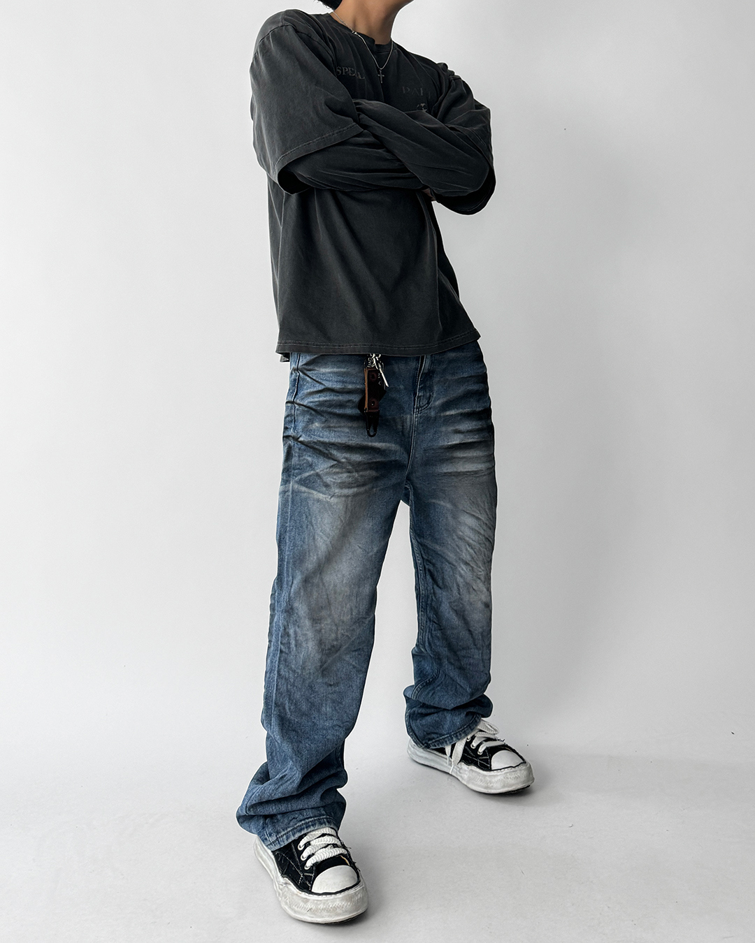 바지 모델 착용 이미지-S1L27