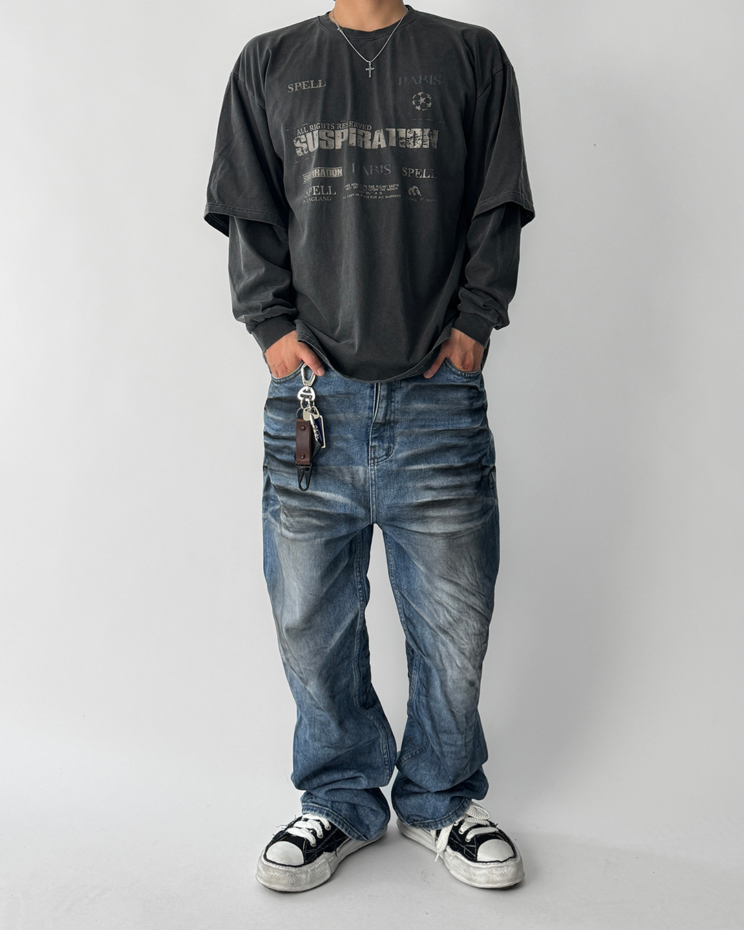 바지 모델 착용 이미지-S1L26