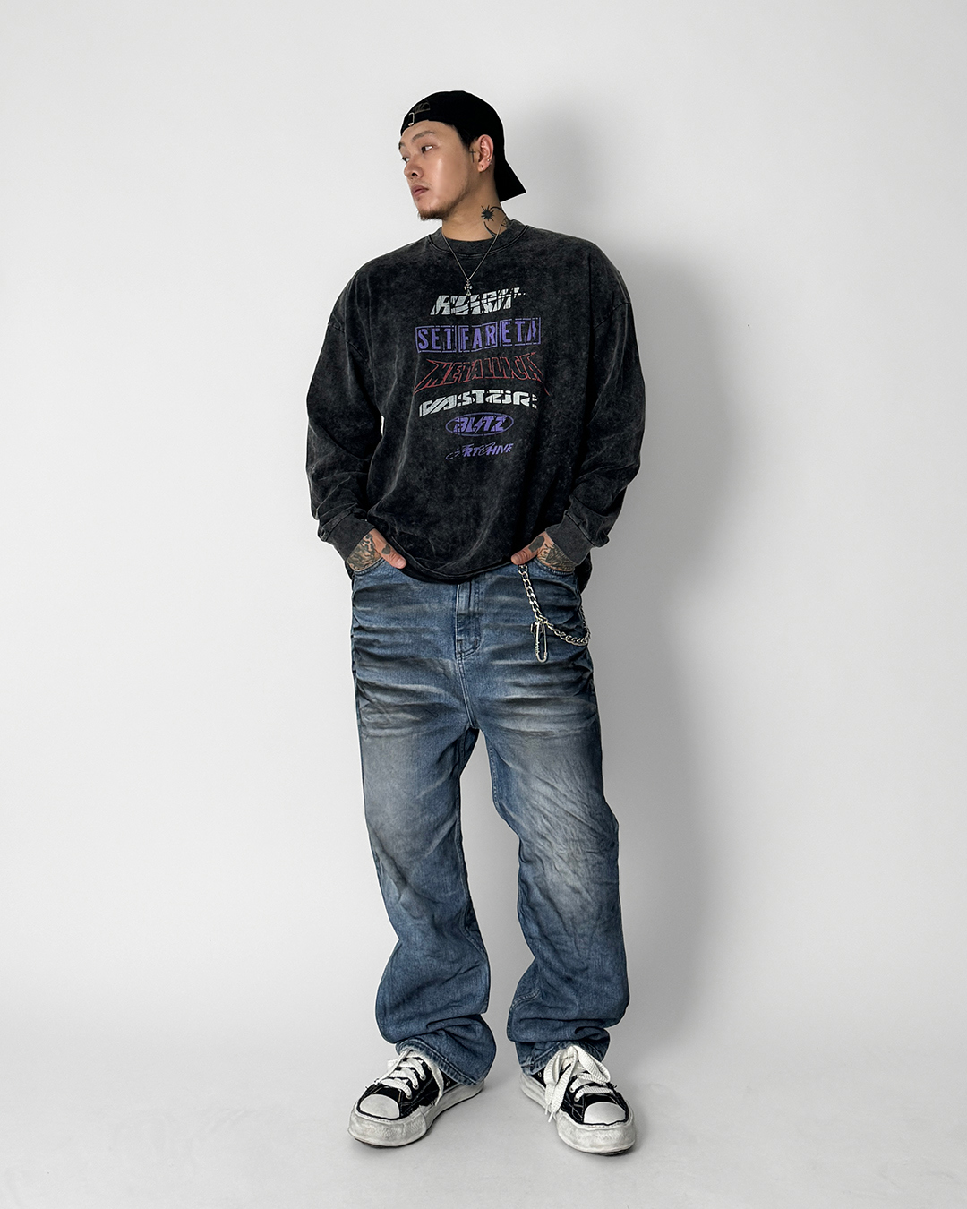 바지 모델 착용 이미지-S1L17