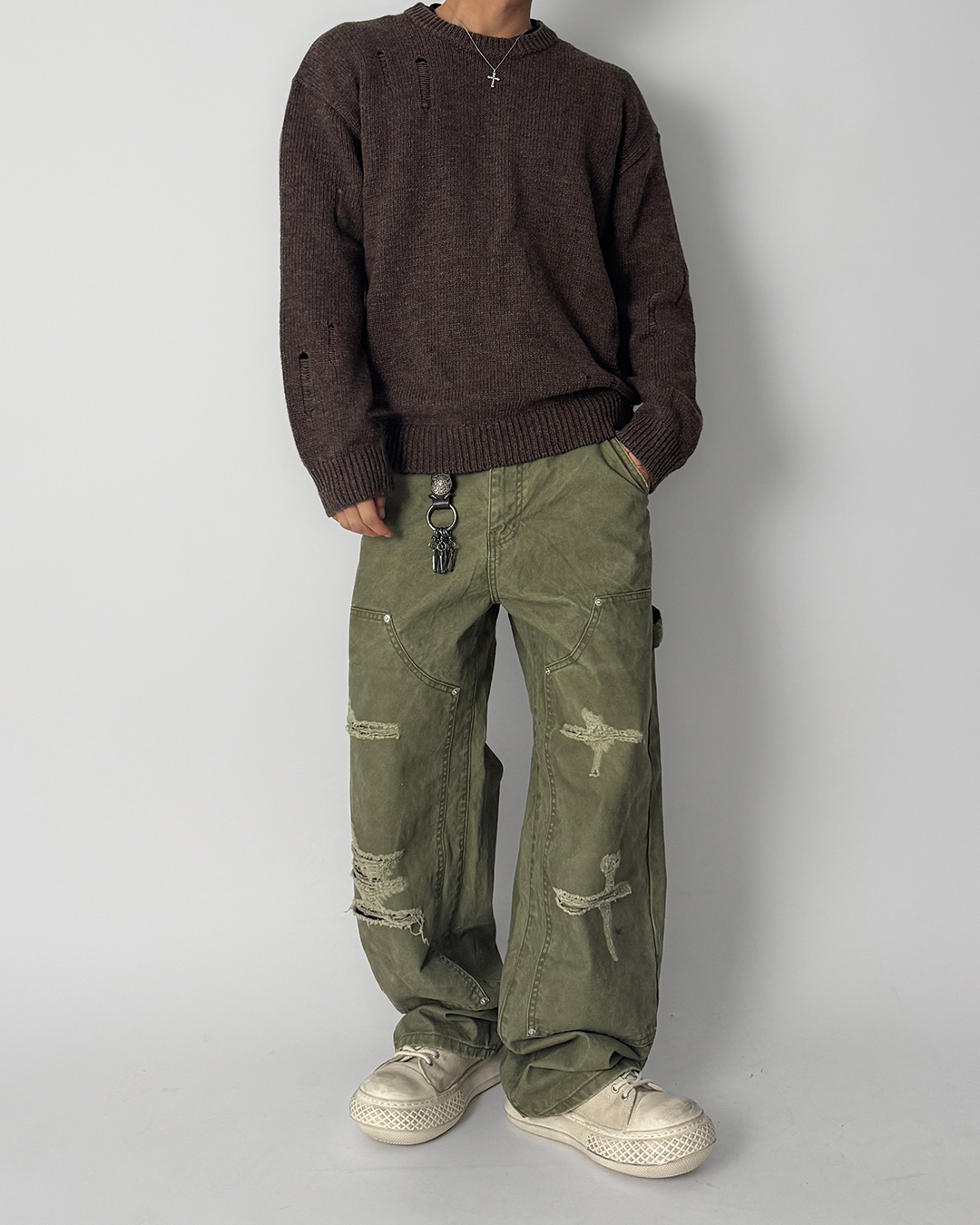 바지 모델 착용 이미지-S1L19