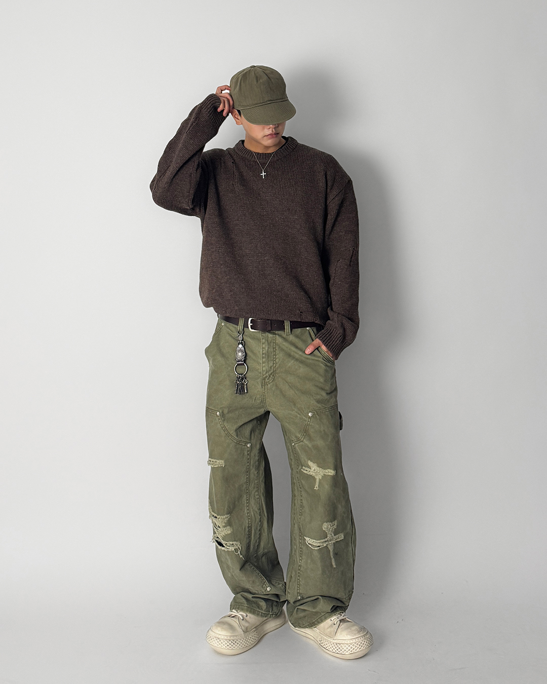 바지 모델 착용 이미지-S1L15