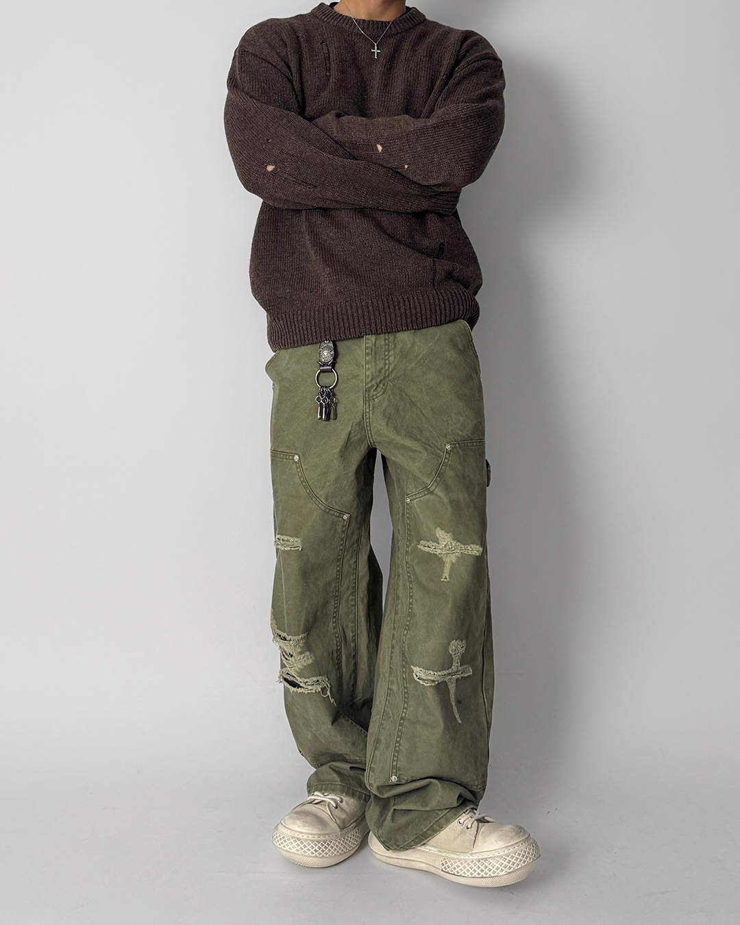 바지 모델 착용 이미지-S1L18