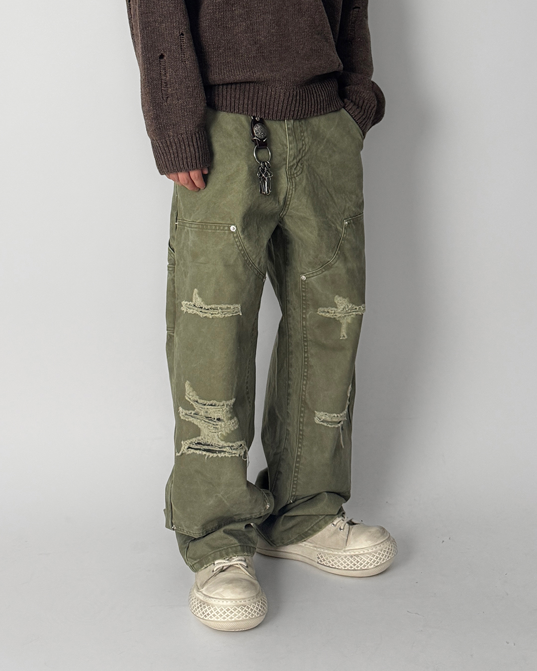 바지 모델 착용 이미지-S1L21