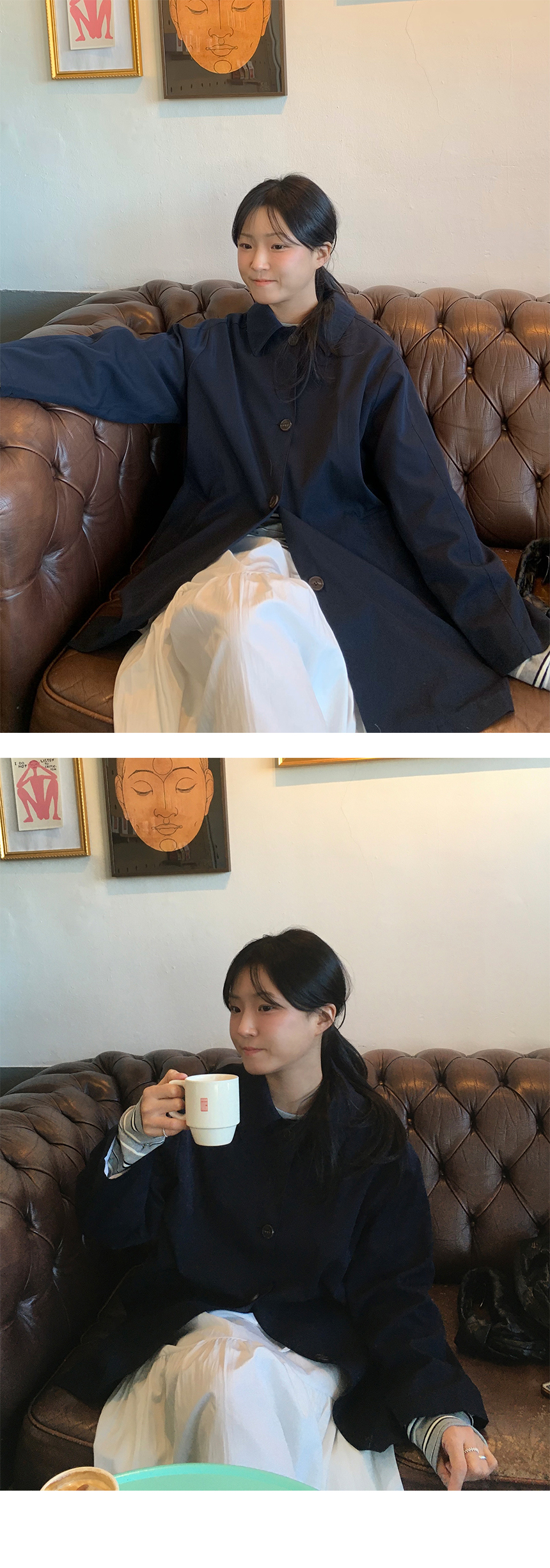 노드 하프 트렌치 코트 상세 이미지 29