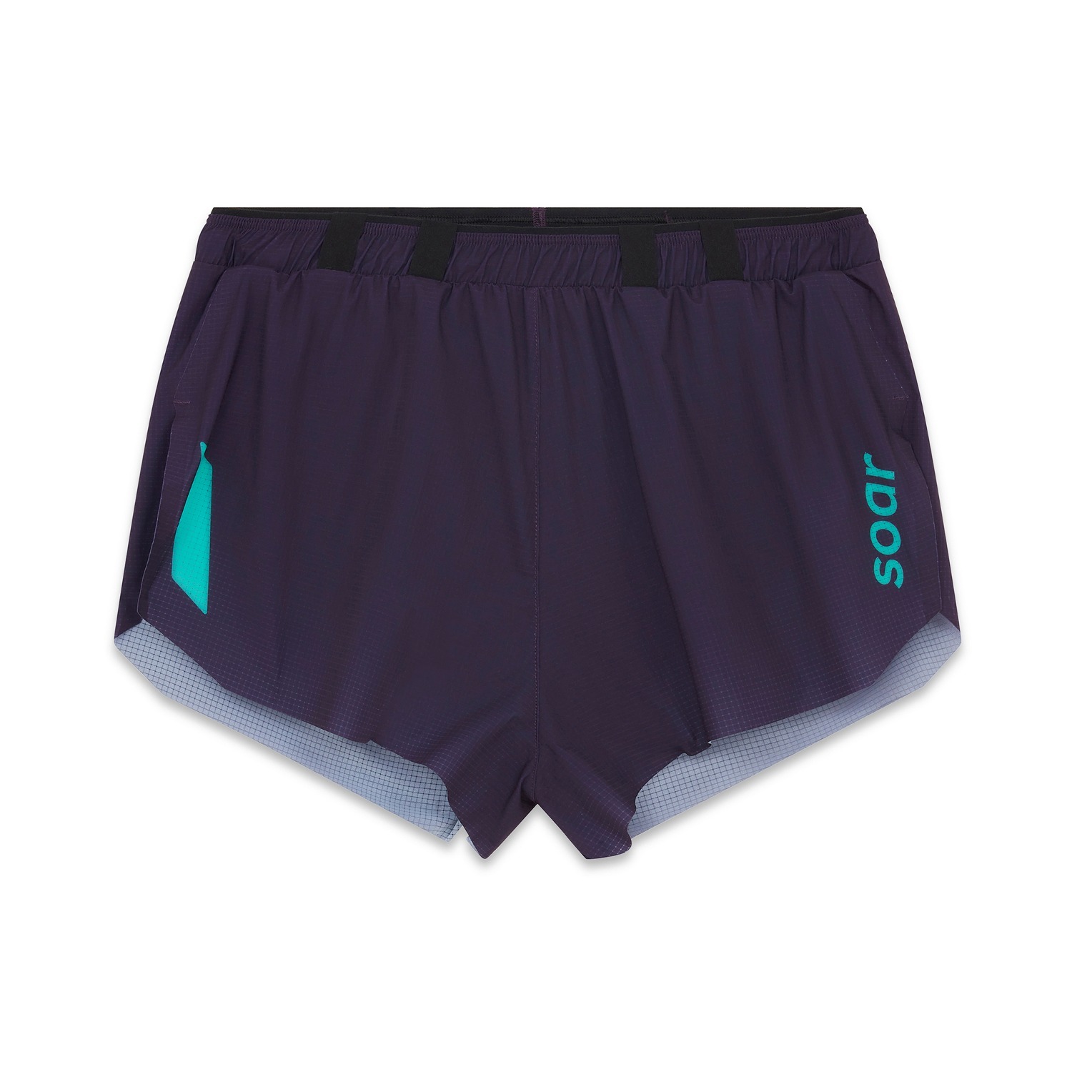 SOAR Running MARATHON SHORTS BLACK/GREEN CROSS[소어 러닝 마라톤
