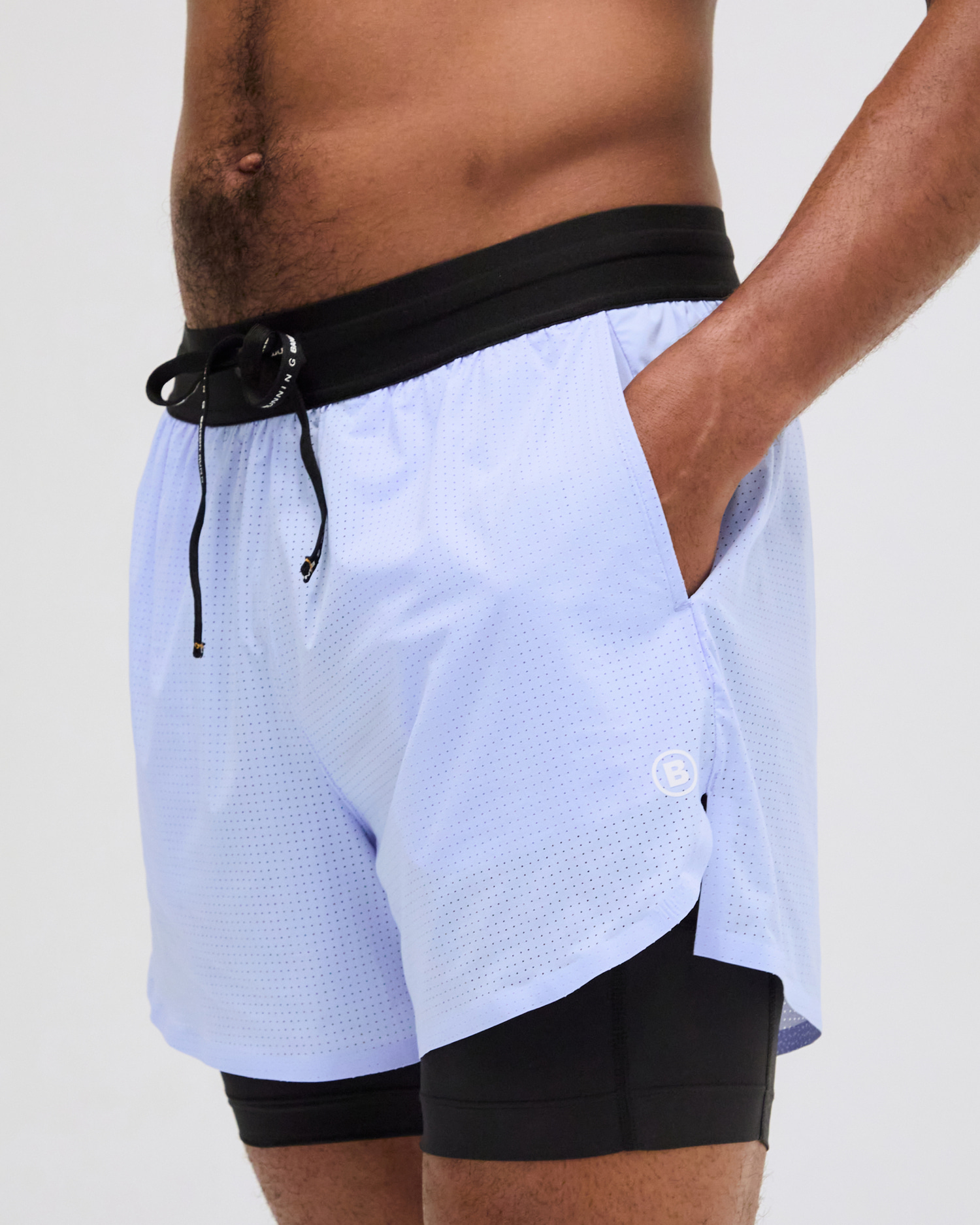 Bandit Running Men's Vento™ 2-In-1 Run Short-Breeze Blue [밴디트
