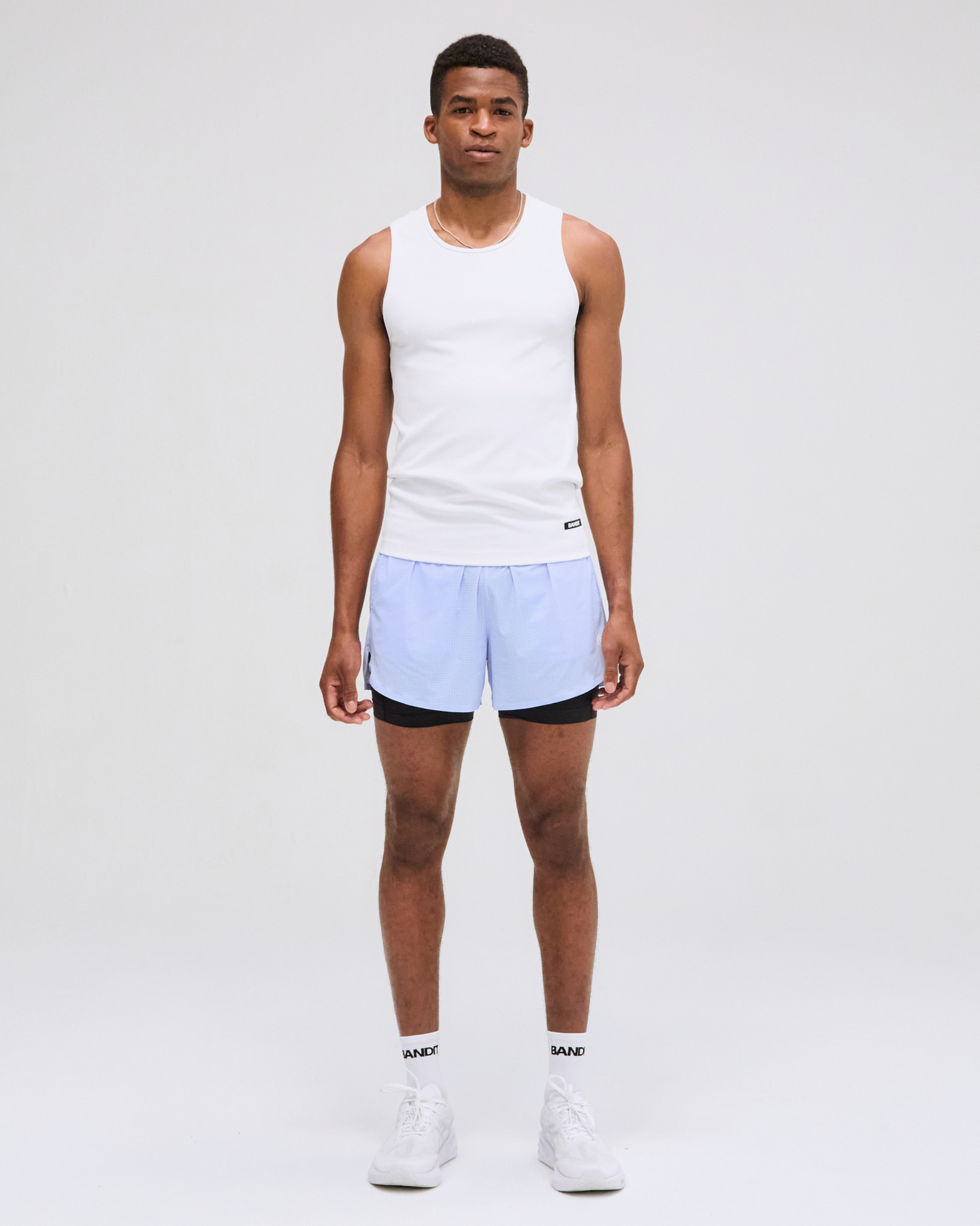 Bandit Running Men's Vento™ 2-In-1 Run Short-Breeze Blue [밴디트