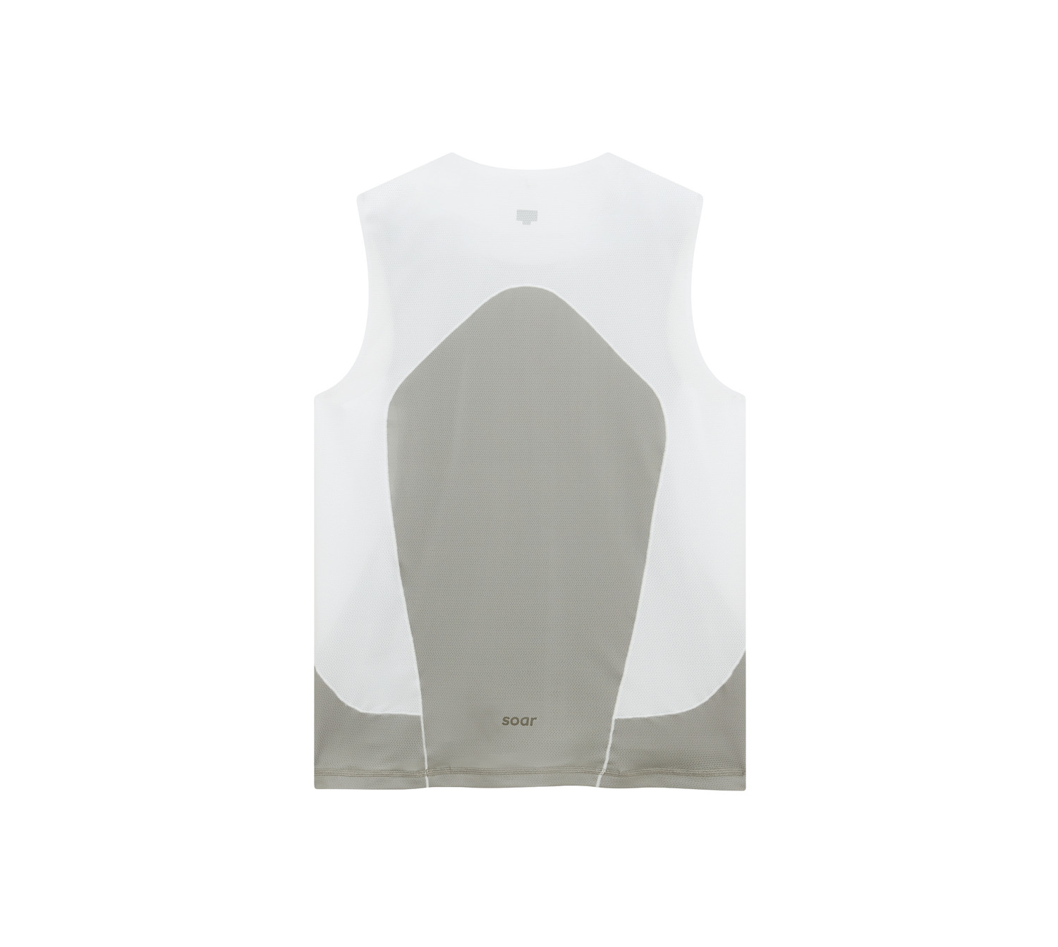 SOAR Running MEN'S Singlet-White/Silver Grey [소어 러닝 맨즈 싱글