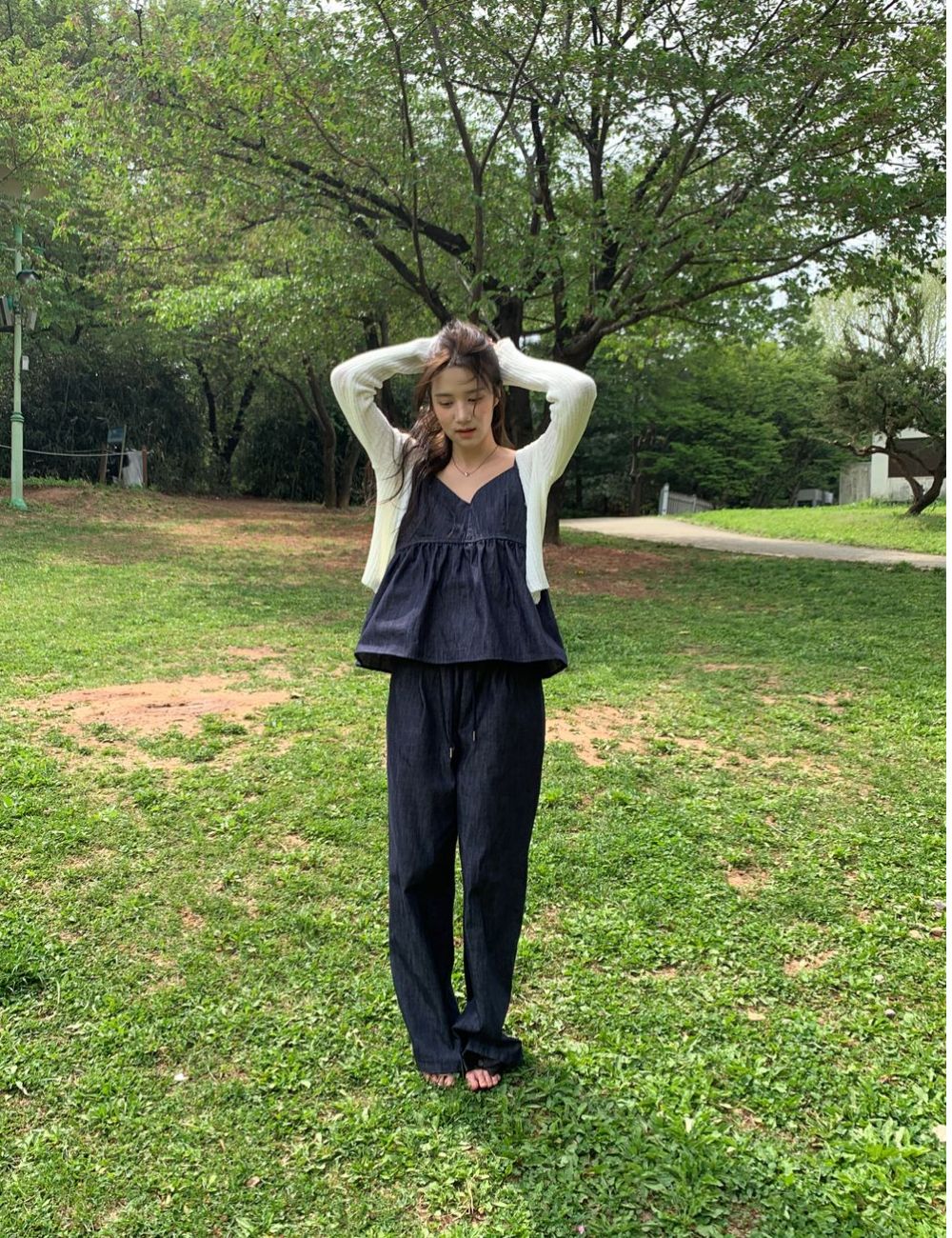 [폭주/1000장돌파]릴리 여름니트가디건 살안타 그물니트 얇은 여리핏 브이넥가디건 휴양지가디건 상세 이미지 29