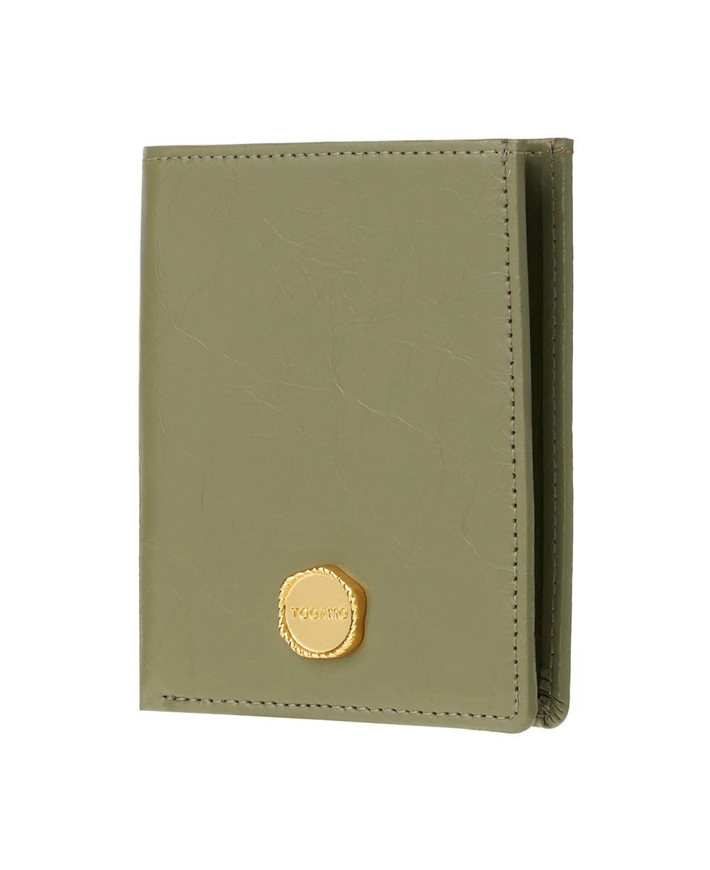 [예약배송 03.13] 투아모 Bella Frame Wallet 벨라 프레임 반지갑 올리브 [소가죽]