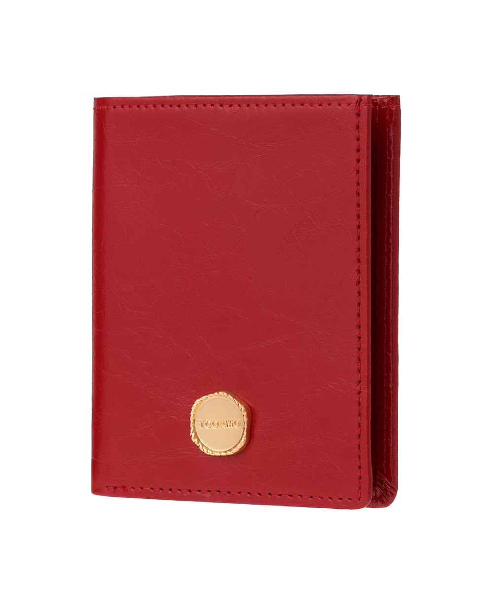 투아모 Bella Frame Wallet 벨라 프레임 반지갑 레드  [소가죽]