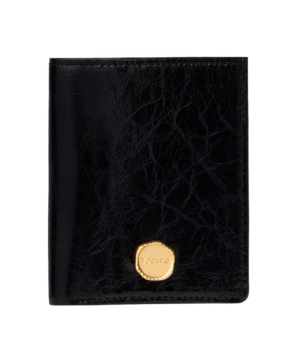 투아모 Bella Frame Wallet 벨라 프레임 반지갑 블랙 [소가죽]