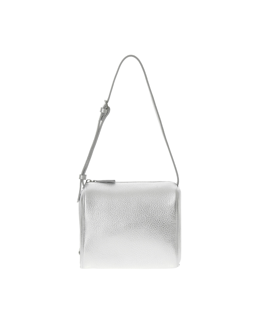 투아모 Genie Square Mini Shoulder 지니 스퀘어 미니 숄더백 / 실버 [소가죽]