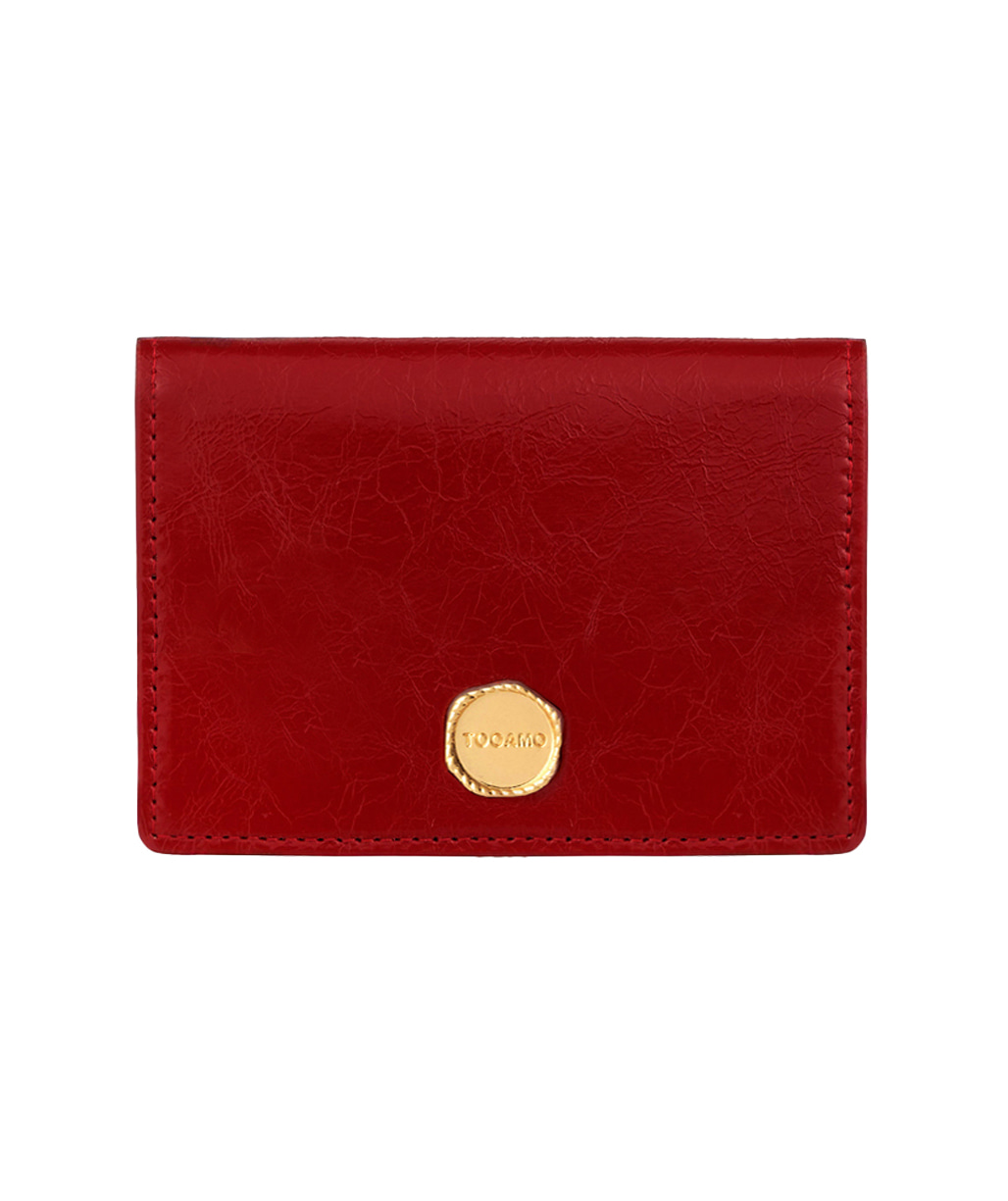 투아모 Bella Pocket Card Wallet 벨라 포켓 카드지갑 레드 [소가죽]