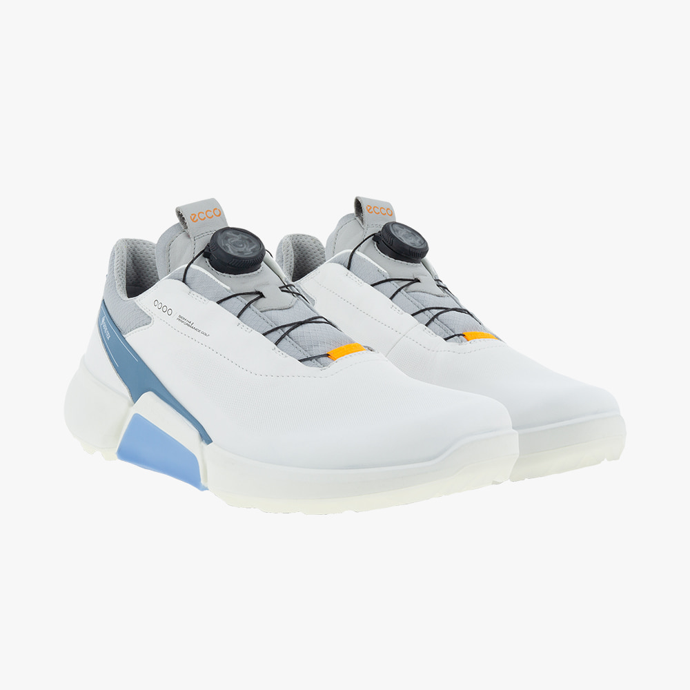 ecco BIOM H4 BOA ゴルフシューズ ホワイト×ブルー EU40 ecco BIOM H4 BOA ゴルフシューズ ホワイト×ブルー 40 ecco