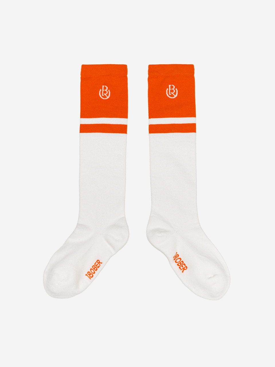 Color Block knee Socks (orange)