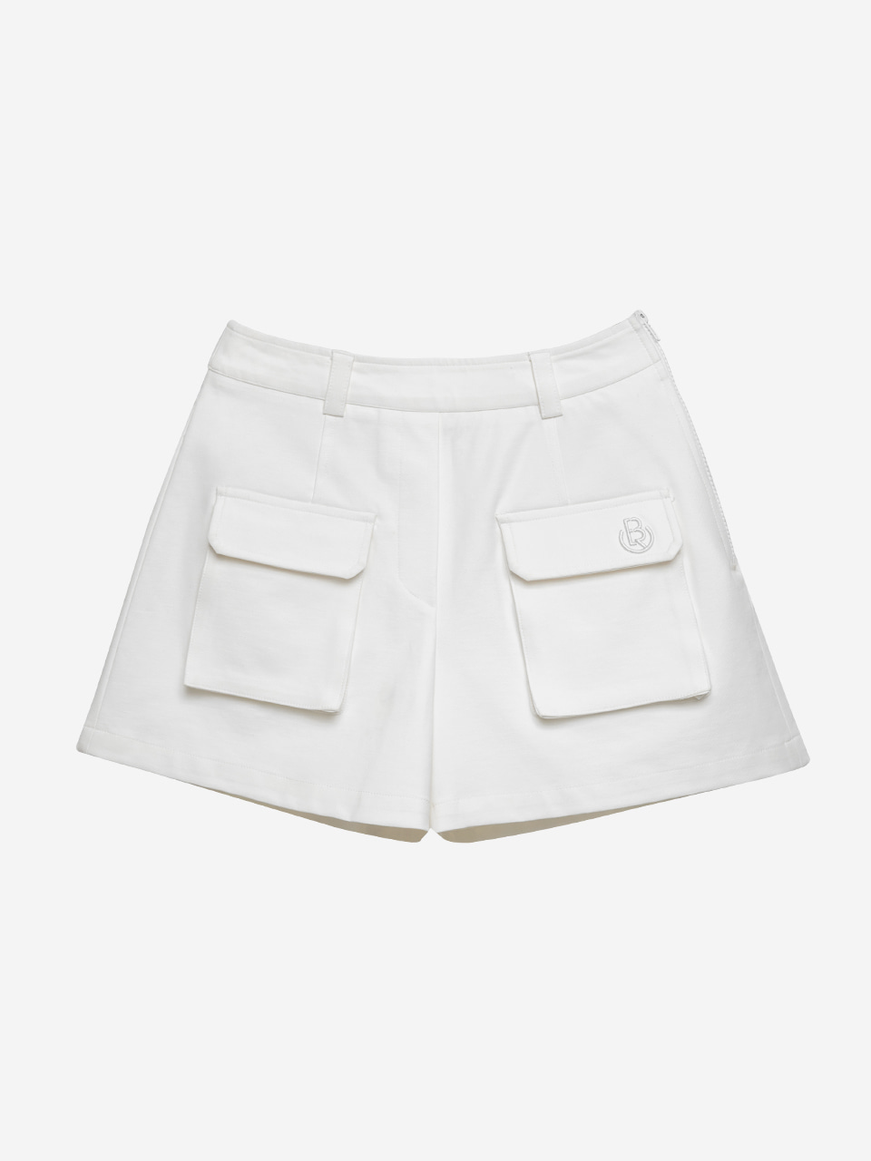 Cargo Pocket Half Pants (white)