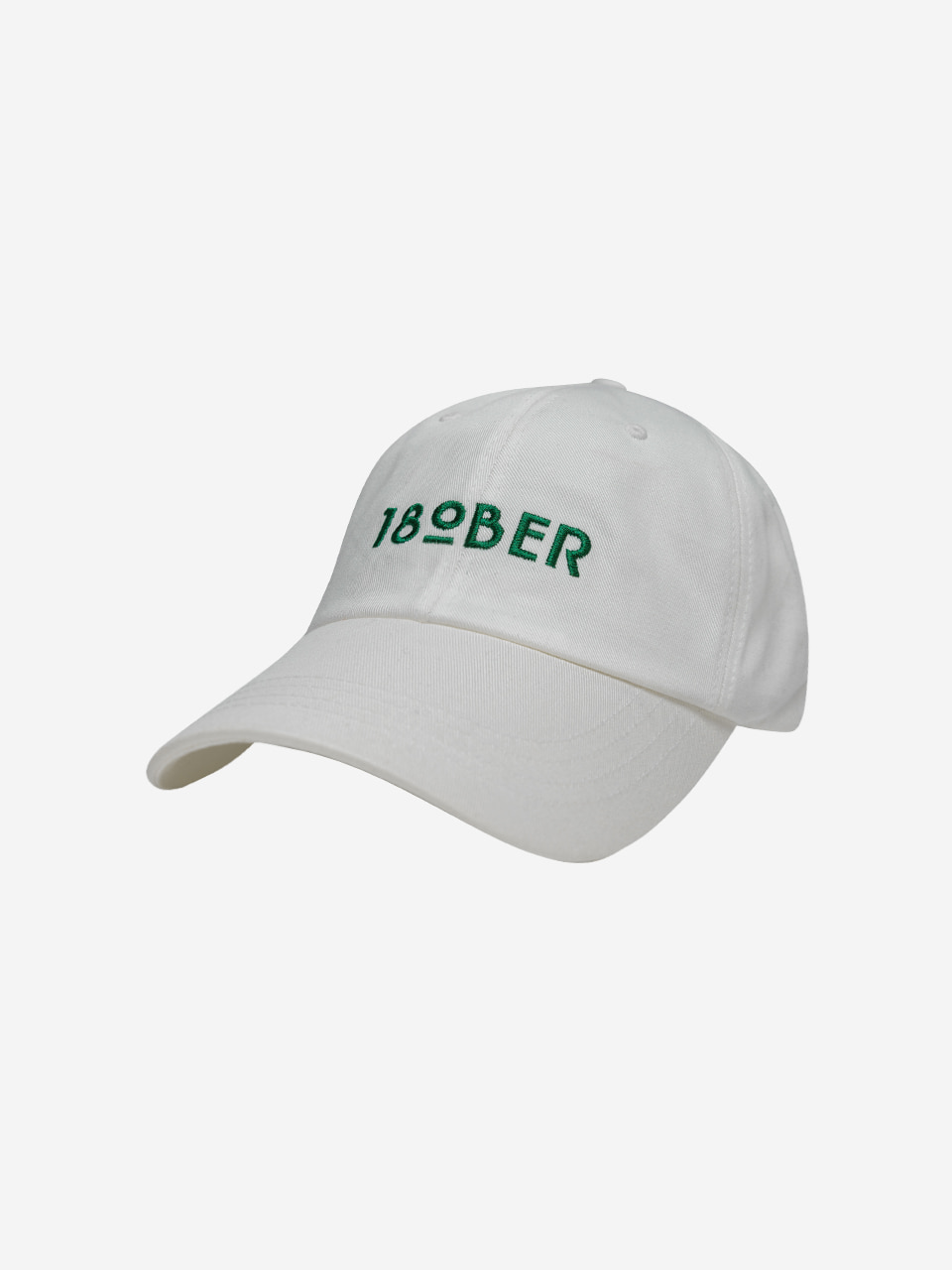 18OBER 베이직 볼캡 (화이트)