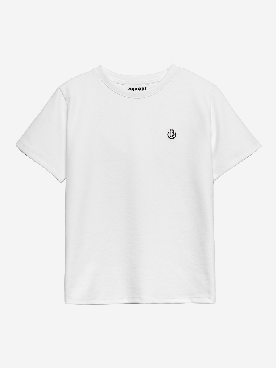 [OUTLET]에센셜 자수 티셔츠 (화이트)