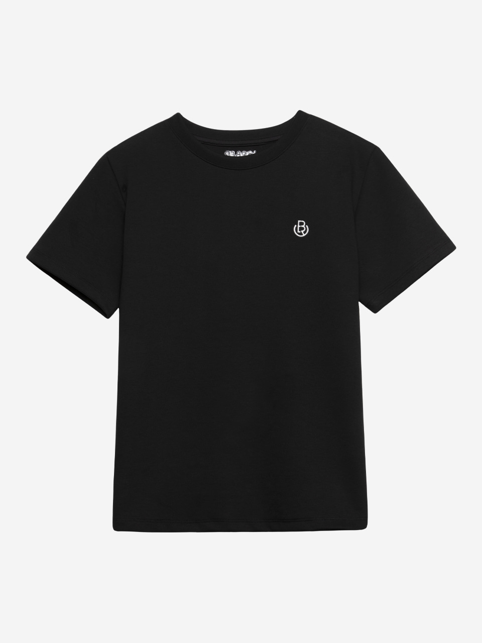 [OUTLET]에센셜 자수 티셔츠 (블랙)