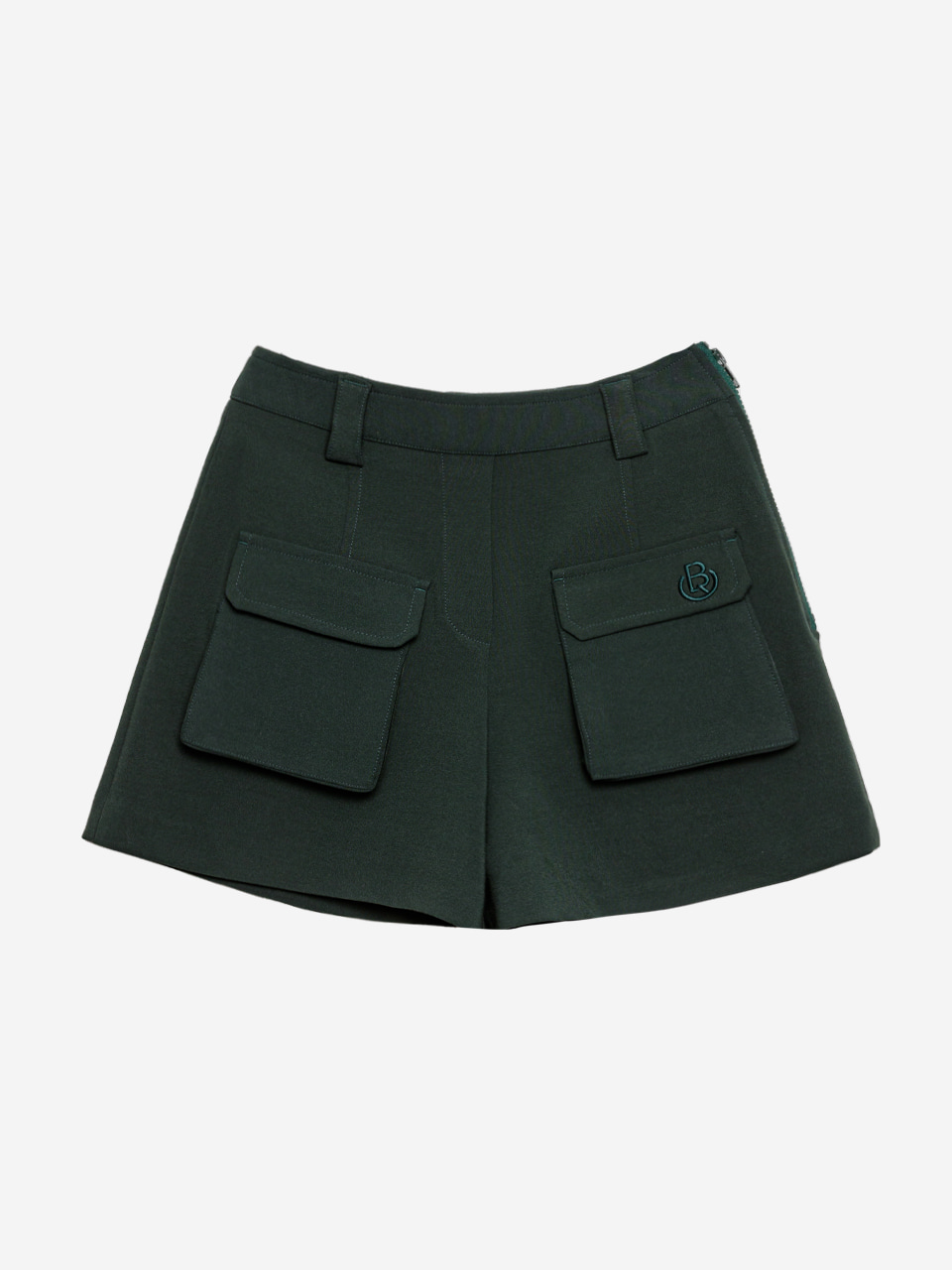 Cargo Pocket Half Pants (green)