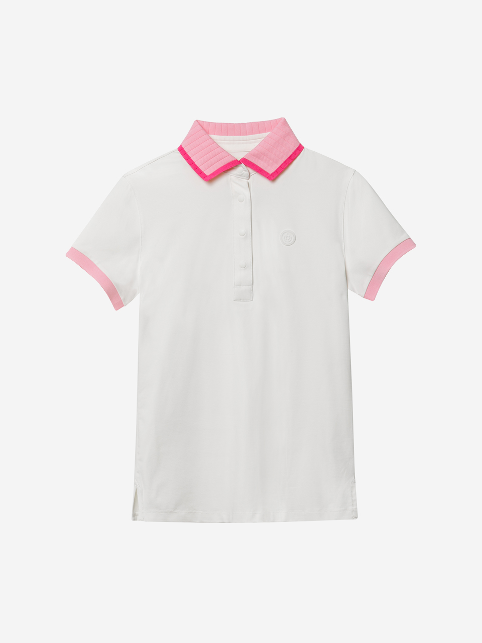 에센셜  카라 반팔 티셔츠 (핑크)
