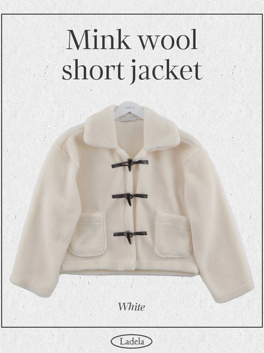 [한겨울까지~/러블리☃️] 보슬보슬 밍크 양털 더플 떡볶이 숏 자켓 코트 키작녀